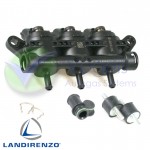 Landi Renzo LPG-Einspritzschiene 3 Zylinder GIRS-12 XXS Braun