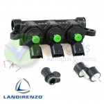 Landi Renzo LPG-Einspritzschiene 3 Zylinder GIRS-12 S Grün
