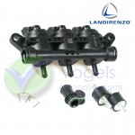 Landi Renzo LPG-Einspritzschiene 3 Zylinder GIRS-12 M Schwarz