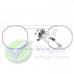 Multiventil Tomasetto AT02 Extra 8mm 30° H230/240mm für LPG-Radmuldentank 1-Loch Innen.