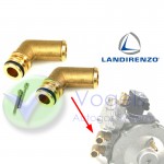 Messing Wasserrohr Set Ø16mm für Landi Li10 Verdampfer inkl. O-Ring