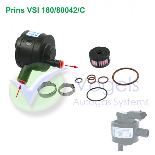 Prins VSI LPG-Filtersatz 180/80042/C Kunststoff 1 Ausgang 16x12mm