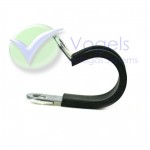 Stahlrohrhalterung mit Kunststoffschutz für Gasrohr Ø11mm