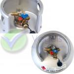 Aluminium LPG-Gasflasche 27 Liter MultiValve mit 80% Füllstopp