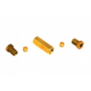 Kupplung 2 x Ø6 mm (M10x1) Kompression + Überwurfmutter