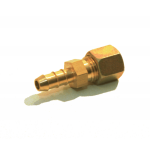 Gerade Kupplung Ø8mm Kompression x Ø8mm Schlauchtülle für LPG-Rohr max. 10bar