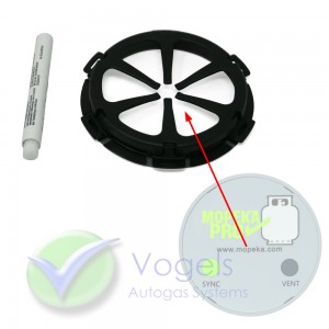 Mopeka-Kleberahmen für den Füllstandsensor Pro Check unter Aluminium-Gasflaschen