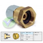 Kupplungsstück M20x1,5 für LPG-Flexrohr FARO 8mm