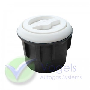 Kunststoffgehäuse Anschluss Bajonett Weiß Eingebauter Füll - Für LPG-Füllanschluss