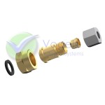 Adapter M20 x 8 mm Klemmverschraubung für M20 Eingangsdruckregler