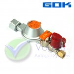 Druckregler GOK EN61 - 50mbar 1kg/h - Shell Kombi.A W21,8 x RVS 8mm