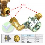 Hochdruck-LPG-Filter F-701-W1 mit SHELL Innengewinde G.12 abgewinkelt x Außengewinde G.12 gerade