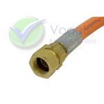 Hochdruck-Gasschlauch 400mm 2 x G.2 SHELL-F (21,8 x 1/14 lh) inkl. 2 x D4 Adapter