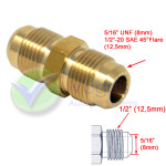 Verbindungsstück, gerade, 5/16" UNF x 5/16" UNF, unter anderem für IMPCO- und 8-mm-Kupferrohre