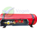 GZWM Zylindrischer LPG-Brenngastank 4-Loch 16L (Ø200x585) - Inkl. Ventile