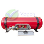 GZWM Zylindrischer LPG-Brenngastank 4-Loch 20L (Ø200x720) - Inkl. Ventile