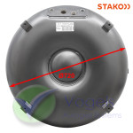 STAKO LPG-Ringtank 4-Gats 103L (Ø720x300) 52° incl. Appendages - Tankkast optioneel.