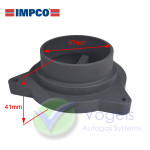 IMPCO Adapter Typ A1-39 Ø67mm - Kunststoff-3D-Version für 300A Mischer Direktmontage am Vergaser