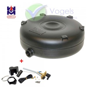 GZWM LPG-Unterflurtank 1-Loch 0° Extern 54L (Ø650x200) inkl. Multivalve