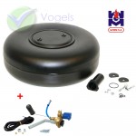 GZWM LPG-Radmuldentank 1-Loch 30° Intern 56L (Ø650x220) inkl. Multivalve