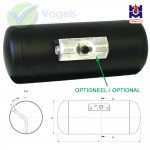 GZWM LPG-Zylindertank 4-Loch 60L (Ø300x940) inkl. Ventile - Armaturenkasten optional.