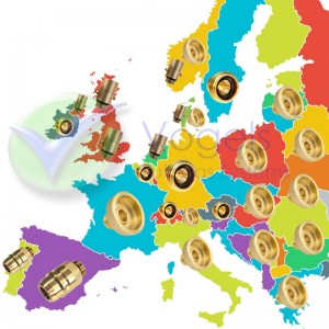 Direkter Gasflaschen-LPG-Fülladapter, Bajonett W21,8 x Gehäuse G.12 – 106149 – Niederlande, Großbritannien