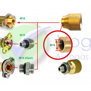 Füllverlängerung 30 mm – M16xW21,8 für Mini-Füller C Typ A1360/2