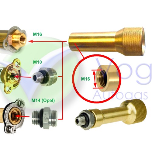 Füllverlängerung 74 mm – M16xW21,8 für Mini-Füller C Typ A1360/2